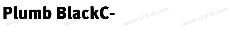 Plumb BlackC字体转换